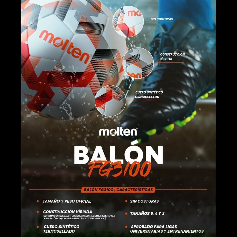 Balon de Futbol Molten 3100 FG ANFP 2
