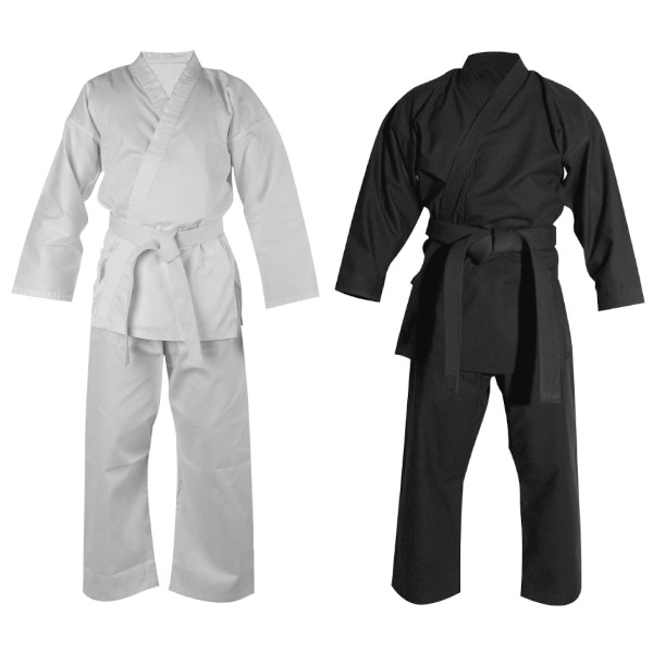 Uniforme de Karate Okami TWILL - Blanco - Negro