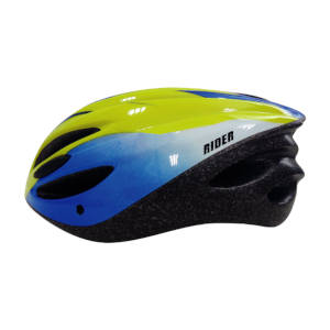 Casco Protector Rider ECO17 Azul Amarillo