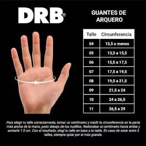 Guante de Arquero DRB Feline EVO PRO Tabla