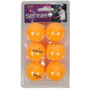 Pelota de Ping Pong Sensei 1* Naranja 40+