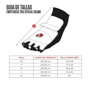 Empeinera Taekwondo Elasticada Okami Tabla